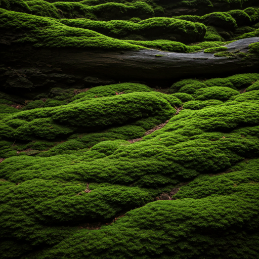 Dark forest moss texture