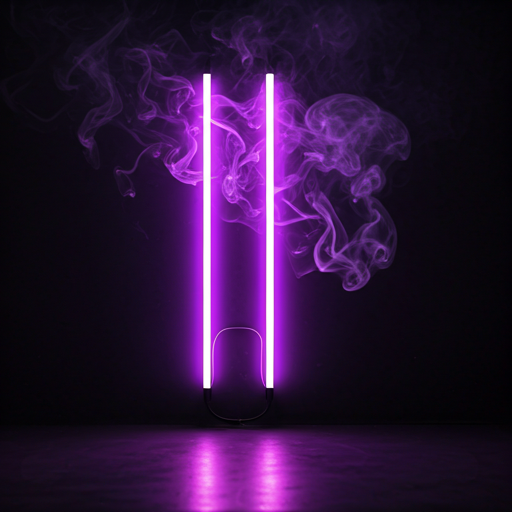 Neon violet ozone glow