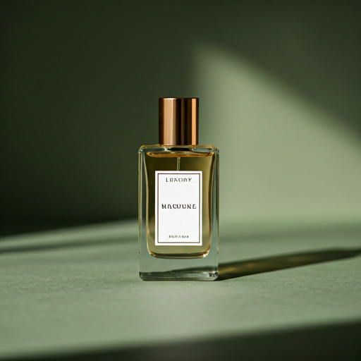 Luxury perfume packaging details