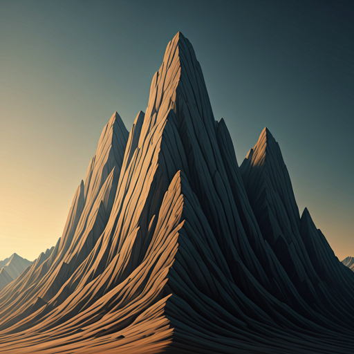 Rugged mountain peak