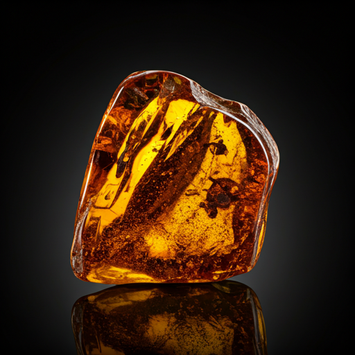 Fossilized Amber Macro