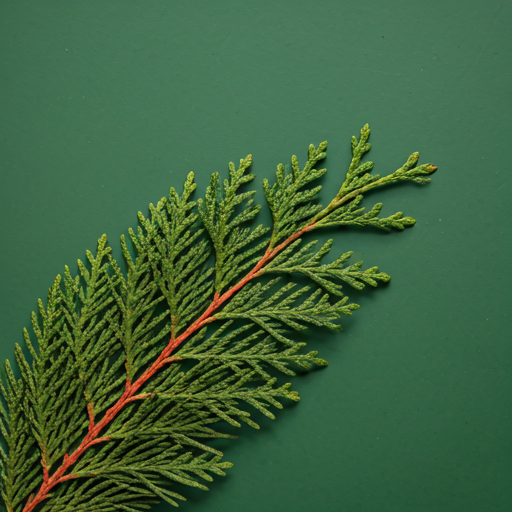 Evergreen cedar branches