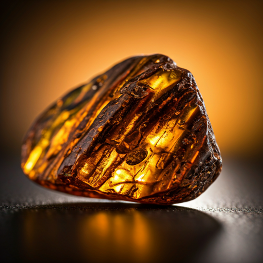 Amber Resin close up