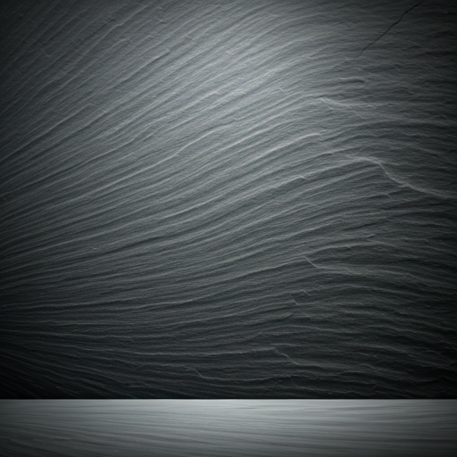 Smooth cold slate stone